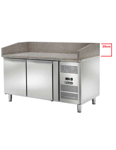 Banco Pizza Refrigerato - 2 Sportelli e Top in Granito - AK2602TN