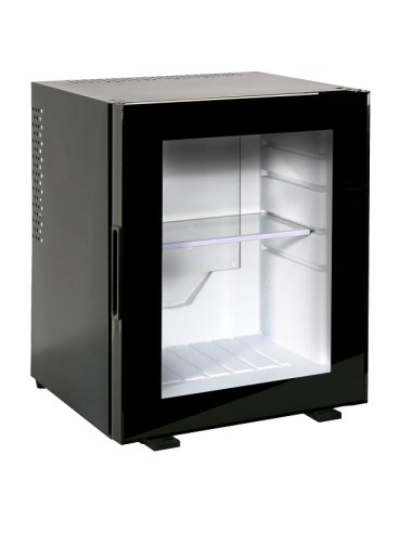 Minibar Hotel Nero EL30PV Porta a Vetro Silenzioso Capacità 35Lt