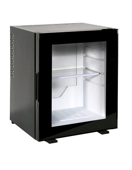 Minibar Hotel Nero EL30PV Porta a Vetro Silenzioso Capacità 35Lt