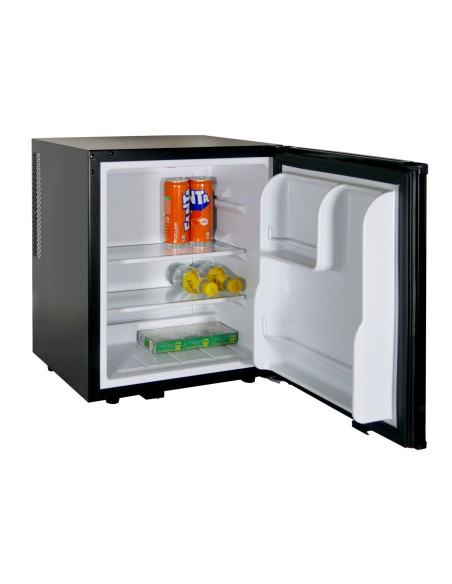 Minibar Nero per Hotel EL40 Porta a Vetro Reversibile Capacità 40 Lt