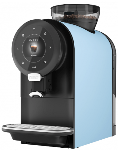 Macchina per Caffè Espresso con Chicchi Caffè Colore Blu-Nero