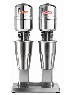 Frullatore per Frappè Doppio da Banco Bicchieri Inox 800ml