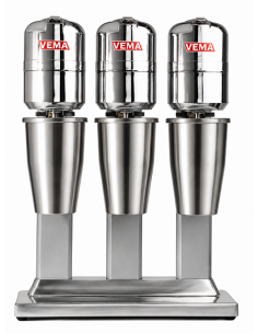 Frullatore Frappè da Banco 3 Bicchieri Inox da 800 ml FL2027/L