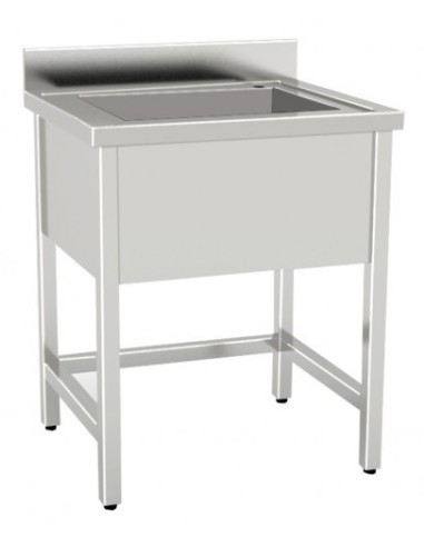 Lavello Inox a Giorno 1 Vasca Dimensione 90x60x85h cm