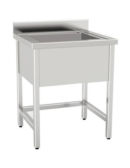 Lavello Inox a Giorno 1 Vasca Dimensione 90x60x85h cm