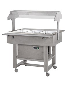 Carrello Refrigerato Bassa Temperatura Colore Grigio 3XGN1/1