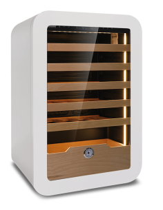Cantinetta Vino Ventilata Bianco VINARIUS40WHT Mensole Legno