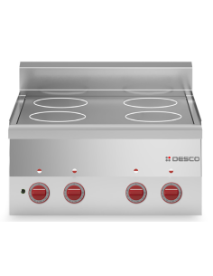 Piano Cottura Elettrico Vetroceramica da Banco con 4 fuochi