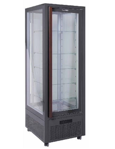 Vetrina Refrigerata Pasticceria Grigio Antracite 5 Ripiano Vetro