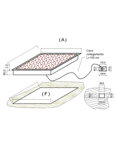 Piano Caldo Vetroceramica Incasso GN 1/1 - DRSWT01