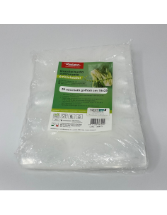 Buste Goffrate Riciclabili Sottovuoto Dimensione 18x25 cm 150Pz