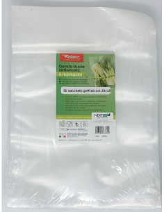 Buste Goffrate Riciclabili Sottovuoto Dimensione 25x35 cm 150pz