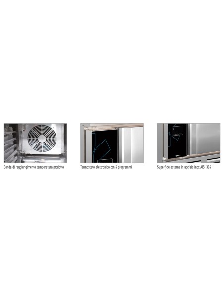 Abbattitore Temperatura ABT05 5 Teglie GN1/1 o Pasticceria 60x40