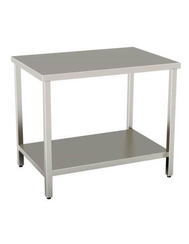 Tavolo Inox a Giorno Ripiano Inferiore Dimensione 1200x600x850H mm