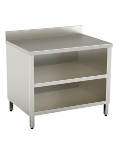 Tavolo Armadiato Inox - Alzatina - Ripiano - cm 90x70x85 - TAGE9/7AR