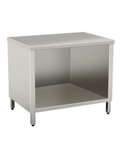Tavolo Inox Armadiato a Giorno Dimensione 800x700x850h mm