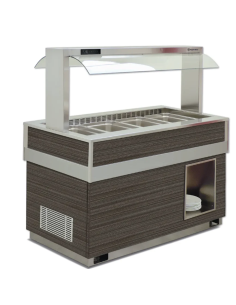 Vetrina Buffet Riscaldata FUTURA4BM con Sistema Bagnomaria 4 GN1/1