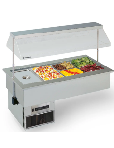 Vetrina Refrigerata DropIn adatta per bacinelle 3GN SINFONIA3GN