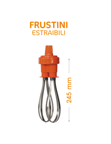 Accessorio Frusta Serie Master Lunghezza Frustini 245 mm