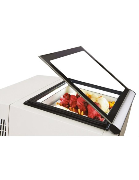 Espositore Gelato da Banco Bianco 3 Vaschette 670x750x392