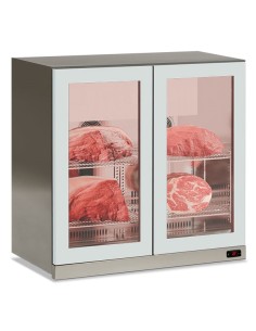 Frigo Vetrina Pensile Inox per Conservazione ed Esposizione Carne