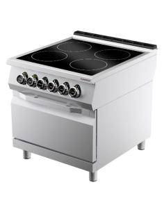 Cucina Elettrica 4 Piastre Induzione con Forno 800x900x900h mm