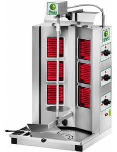 Gyros Elettrico Kebab - Capacità 10÷30 kg - Resistenze 6 - GYR60