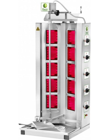 Gyros Elettrico Kebab - Capacità Carne 50÷85 Kg - Resistenze 10 - GYR100