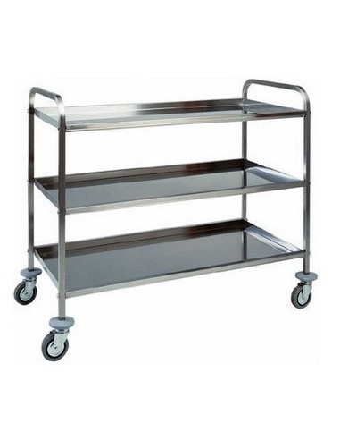 Carrello di Servizio - Acciaio Inox - 3 Piani - CA1384