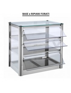 Vetrina Riscaldata Verticale da Banco 3 Ripiani Dim: 57x37x54 - KB53R