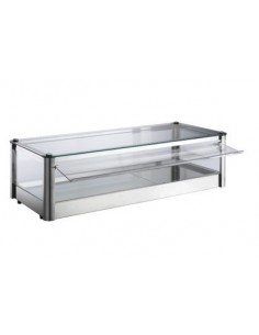 Vetrina Neutra da Banco Inox KB81N Dim: 870x370x240h mm