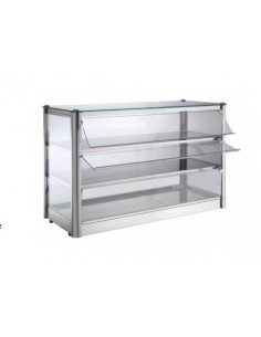 Vetrina Neutra da Banco KB83N 2 Ripiani Dim: 870x370x540h mm