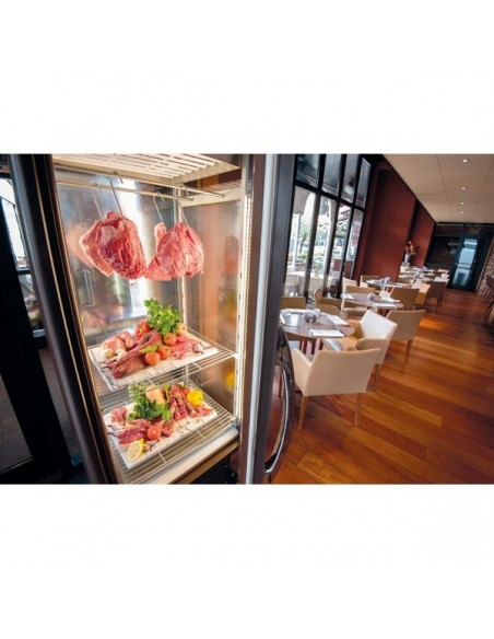 Frigo Vetrina Refrigerata per Carne - 4 Lati Vetro - MEAT552