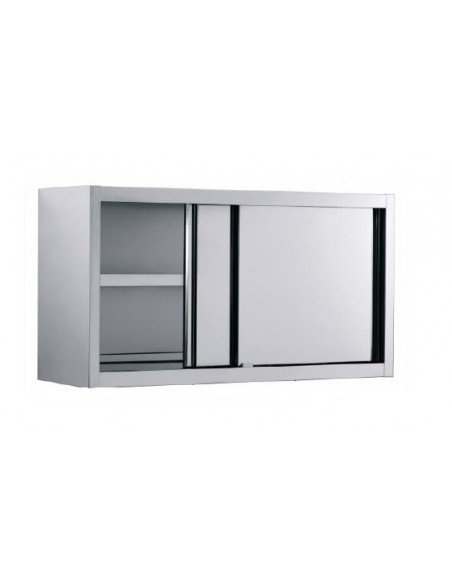 Pensile Inox Ante Scorrevoli Ripiano Dimensione 160x40x66h - PCA160VT