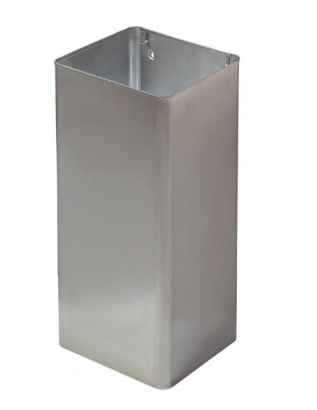Cestino Rifiuti 80 Lt Coperchio Inox Satinato - PP0080CS