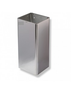 Cestino Professionale Quadrato - 80 Lt - Inox Lucido - PP1080C