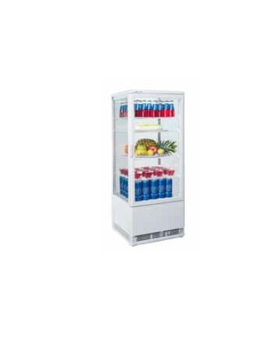 Vetrina Refrigerata Bianca - 4 Lati Espositivi - Capacità 98 Lt - RC98