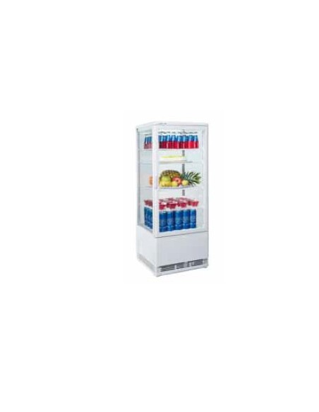 Vetrina Refrigerata Bianca - 4 Lati Espositivi - Capacità 98 Lt - RC98