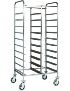 Carrello Portavassoi Acciaio Inox da 20 Vassoi GN1/1 - CA1460