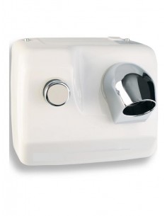 Asciugacapelli Porcellanato Acciaio Pulsante Bianco - SC0088H