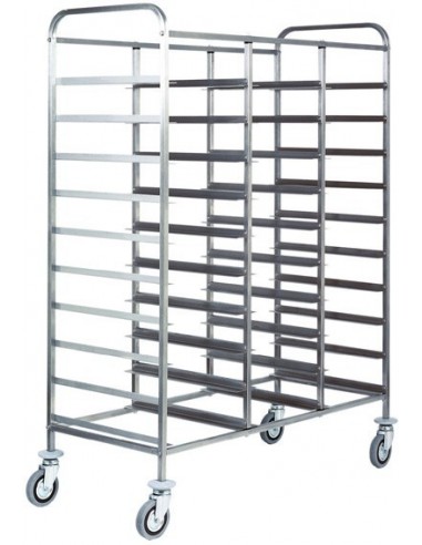 Carrello Portavassoi Inox - Capacità 30 Vassoi GN1/1 - CA1470