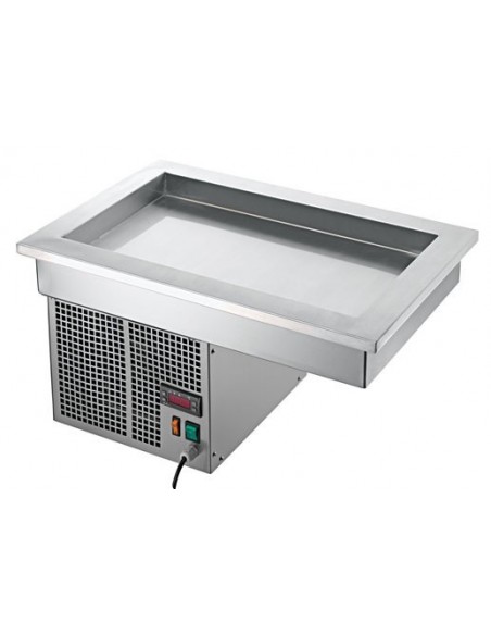 Vasca Refrigerata da Incasso Inox 2 x Gastronorm 1 / 1 H100 - TOP52