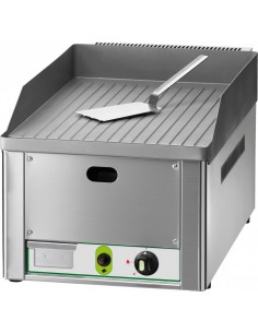 Fry Top a Gas Acciaio Cromato Rigato 1 Bruciatore - FRY1RMC