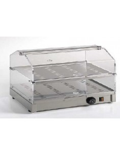 Vetrina Riscaldata da Banco per Brioches - 2 Ripiani - VEC820INOX