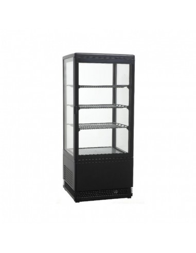 Vetrina Frigo Ventilata Verticale Nera VRN78 3 Ripiani
