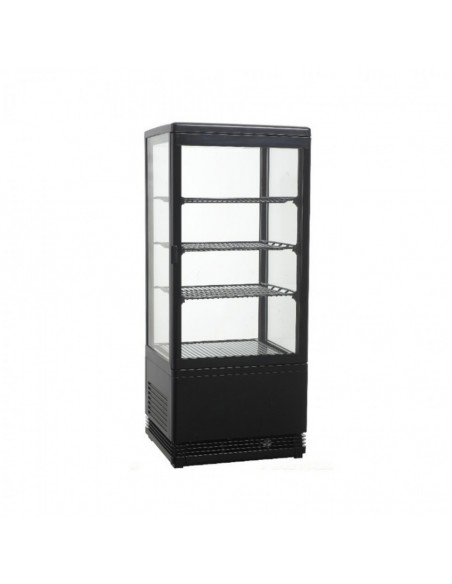 Vetrina Frigo Ventilata Verticale Nera VRN78 3 Ripiani