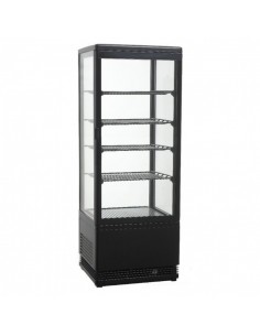 Vetrina Frigo Ventilata Verticale VRN98 Nera 4 Ripiani