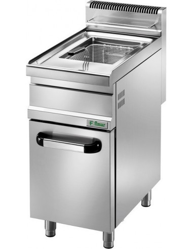 Friggitrice a Gas con Rubinetto - Bruciatori 3 - Vasca 20 Lt - SFM20M