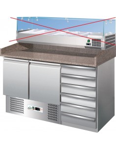 Banco Refrigerato Statico Pizzeria - 2 Porte+Cassettiera - G-S903PZCAS