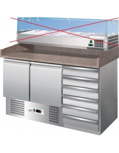 Banco Refrigerato Statico Pizzeria 2 Porte Cassettiera - G-S903PZCAS